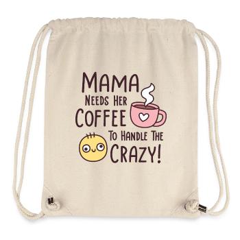 Funny Mama Needs Coffee To Handle The Crazy - Stanley/Stella Recycled Gym Bag - natural - Front