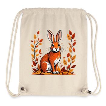 Lapin d’automne - Sac à cordon recyclé Stanley/Stella - blanc naturel - Devant