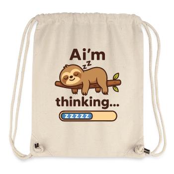 Ai m Denken - AI Faultier - Stanley/Stella recycelter Gym Bag - Naturweiß - Vorne