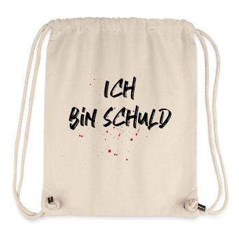 Lustiger Spruch für Ihn & Sie - Ich bin schuld - Stanley/Stella recycelter Gym Bag - Naturweiß - Vorne