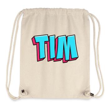 Name Image: Tim - Stanley/Stella Recycled Gym Bag - natural - Front