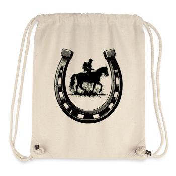Cavalière Rando Fer à Cheval - Sac à cordon recyclé Stanley/Stella - blanc naturel - Devant