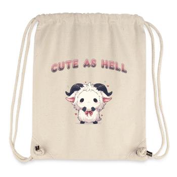 Cute As Hell - Stanley/Stella recycelter Gym Bag - Naturweiß - Vorne