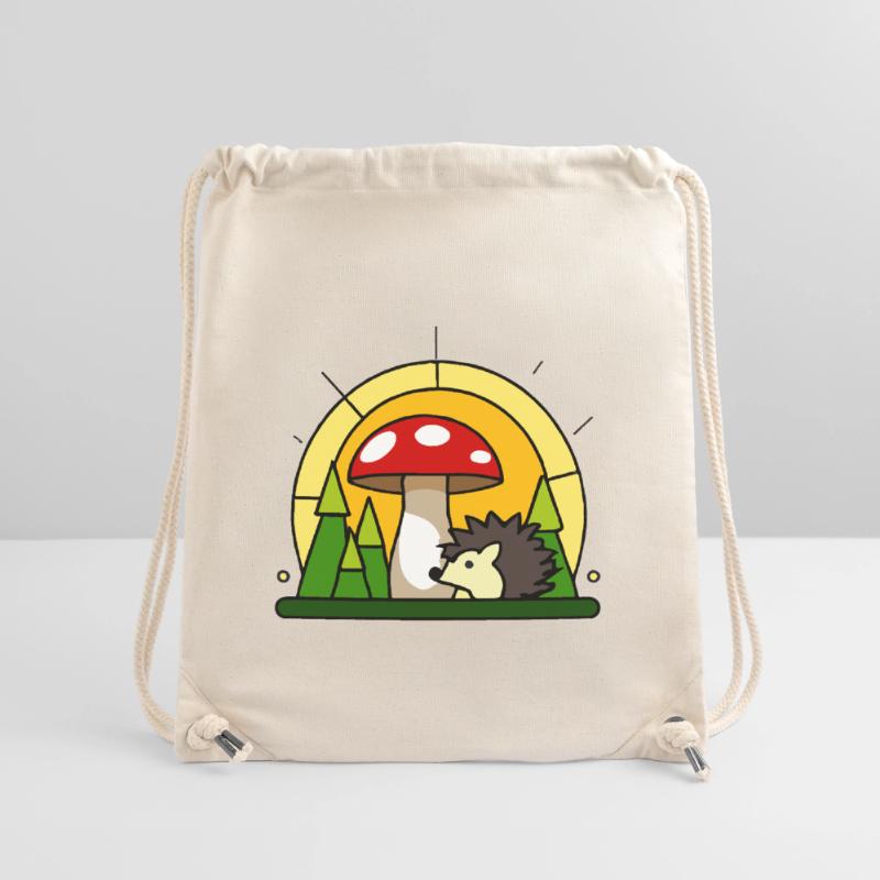 Petit hérisson sous un agaric de mouche Sac à cordon recyclé Stanley/Stella
