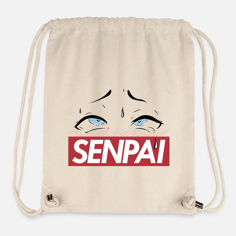 Senpai Augen - Stanley/Stella recycelter Gym Bag - Naturweiß