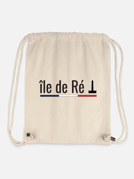 Ile de Ré - Charente-Maritime 17 - Sac à cordon recyclé Stanley/Stella - blanc naturel