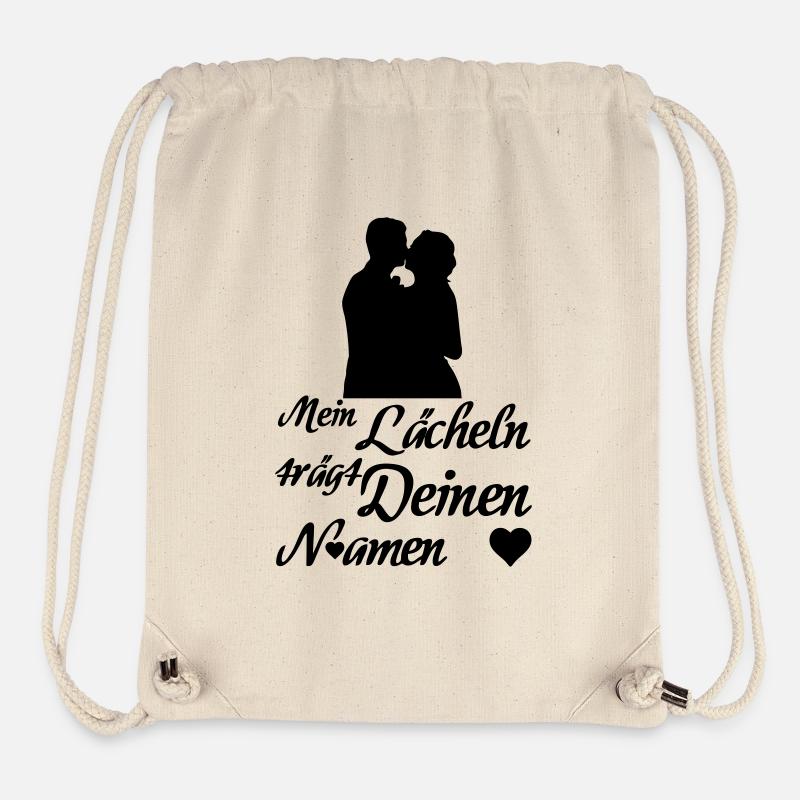 Liebe, Geschenk, Paar, verliebt, Ehe, Hochzeit - Stanley/Stella recycelter Gym Bag - Naturweiß