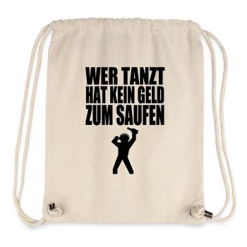 who dances to drink no money - Stanley/Stella Recycled Gym Bag - natural - Front