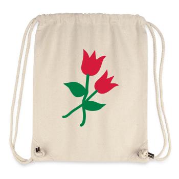 Tulpen - Stanley/Stella recycelter Gym Bag - Naturweiß - Vorne