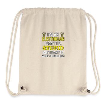 Elektriker Cant Fix Dumm - Stanley/Stella recycelter Gym Bag - Naturweiß - Vorne