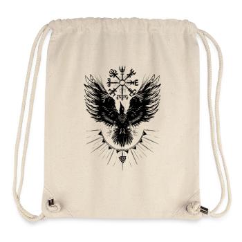 Wikinger Rabe Vegvisir Valknut - Stanley/Stella recycelter Gym Bag - Naturweiß - Vorne