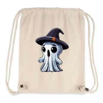 Halloween: Ghost with Hat - Stanley/Stella Recycled Gym Bag - natural - Front