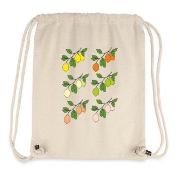 zitrusfruechte zweige - Stanley/Stella recycelter Gym Bag - Naturweiß - Vorne