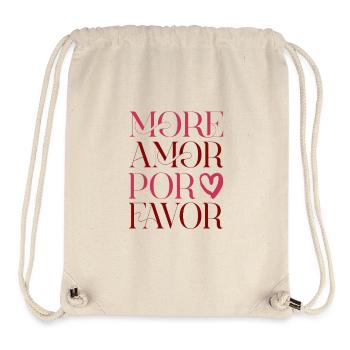 More Amor Por Favor – Love Design - Stanley/Stella Recycled Gym Bag - natural - Front