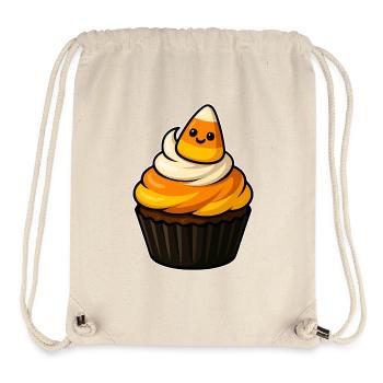 Breloque Cupcake CandyCorn - Sac à cordon recyclé Stanley/Stella - blanc naturel - Devant