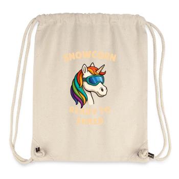 Licorne des neiges - Sac à cordon recyclé Stanley/Stella - blanc naturel - Devant