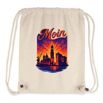 Hamburg Moin City Silhouette Splendor Elbe Gift - Stanley/Stella Recycled Gym Bag - natural - Front