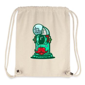 Green Space Helmet with Mustache - Stanley/Stella Recycled Gym Bag - natural - Front