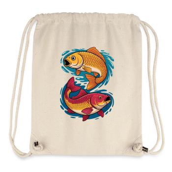 Carp in the water splash - Stanley/Stella Recycled Gym Bag - natural - Front