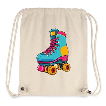 Retro Rollschuh – Bunt & Kultig - Stanley/Stella recycelter Gym Bag - Naturweiß - Vorne