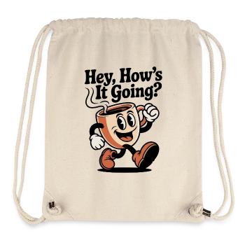 Running Coffee Mug - Stanley/Stella Recycled Gym Bag - natural - Front