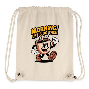 Morning Coffee Motivation Mug - Stanley/Stella Recycled Gym Bag - natural - Front