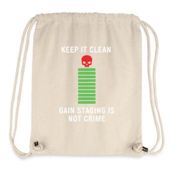 Gain Staging Skull Design - Stanley/Stella Recycled Gym Bag - natural - Front