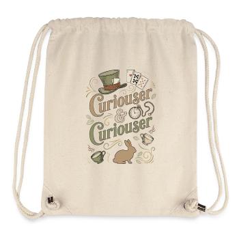 Alice Immer Neugieriger ("Curiouser") - Stanley/Stella Recycled Gym Bag - natural - Front