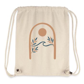 Mediterranean Archway Minimalist Scenery - Stanley/Stella Recycled Gym Bag - natural - Front