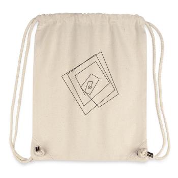 Géométrie - Sac à cordon recyclé Stanley/Stella - blanc naturel - Devant