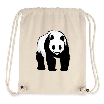 Panda - Sac à cordon recyclé Stanley/Stella - blanc naturel - Devant