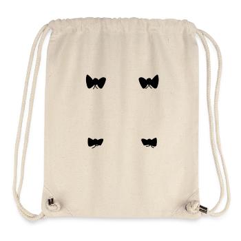 Boucles, motif, formes, symbole - Sac à cordon recyclé Stanley/Stella - blanc naturel - Devant