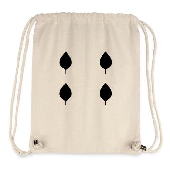four leaves leaf nature pattern - Stanley/Stella Recycled Gym Bag - natural - Front