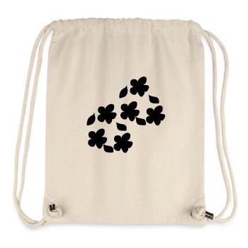 Flower pattern nature plant symbol leaf - Stanley/Stella Recycled Gym Bag - natural - Front