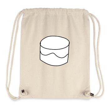 kuchen symbol essen torte cartoon - Stanley/Stella recycelter Gym Bag - Naturweiß - Vorne