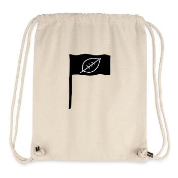 symbol flagge stange blatt natur - Stanley/Stella recycelter Gym Bag - Naturweiß - Vorne
