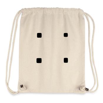 Square Square Shape Icon Four - Stanley/Stella Recycled Gym Bag - natural - Front