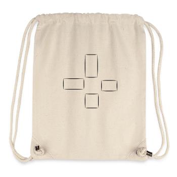viereck muster vier formen - Stanley/Stella recycelter Gym Bag - Naturweiß - Vorne