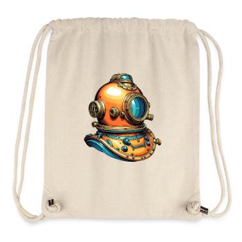 Alter nostalgischer Taucherhelm - Stanley/Stella recycelter Gym Bag - Naturweiß - Vorne