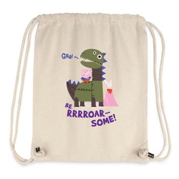 Peppa Pig Dinosaurs Lover - Stanley/Stella Recycled Gym Bag - natural - Front