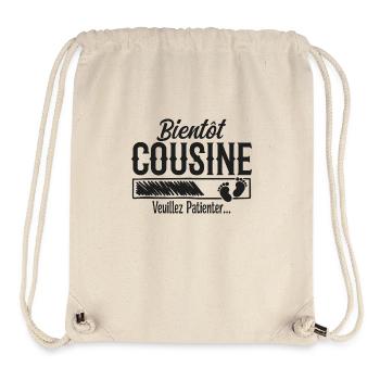 Bald Cousin, bitte warten - Stanley/Stella recycelter Gym Bag - Naturweiß - Vorne