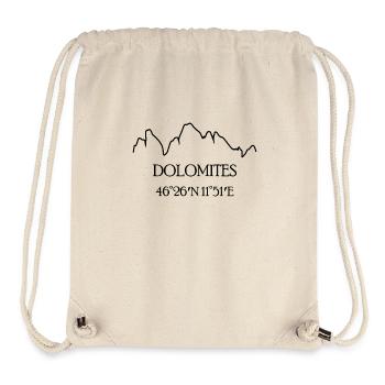 Dolomites, Italie - Sac à cordon recyclé Stanley/Stella - blanc naturel - Devant