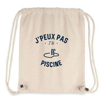 J Peux PAs J Ai Piscine - Sac à cordon recyclé Stanley/Stella - blanc naturel - Devant