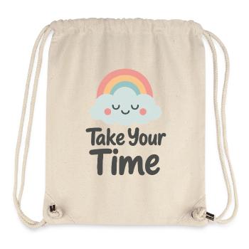 Take your time Gentle message - Stanley/Stella Recycled Gym Bag - natural - Front