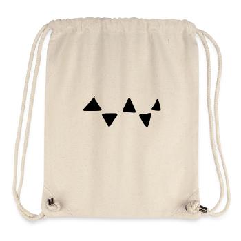 dreick muster dreieckig formen - Stanley/Stella recycelter Gym Bag - Naturweiß - Vorne