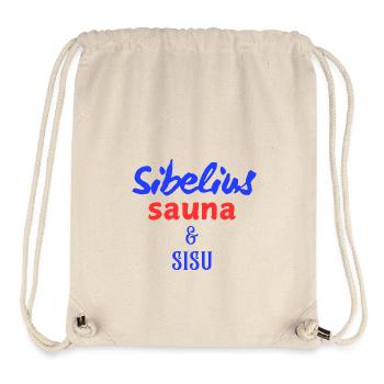 Sibelius, sauna & sisu - Stanley/Stella Recycled Gym Bag - natural - Front