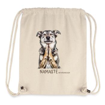 Hund in Yoga Pose - Namasté Ihr Arschgeigen - Stanley/Stella recycelter Gym Bag - Naturweiß - Vorne