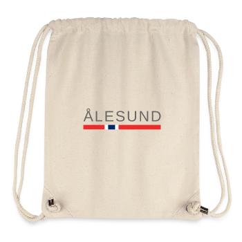 Alesund Norwegen - Stanley/Stella recycelter Gym Bag - Naturweiß - Vorne