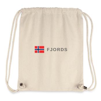 Norwegian Fjords - Stanley/Stella Recycled Gym Bag - natural - Front