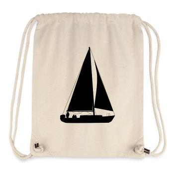 Sailing sailboat sailing ship water sports - Stanley/Stella Recycled Gym Bag - natural - Front